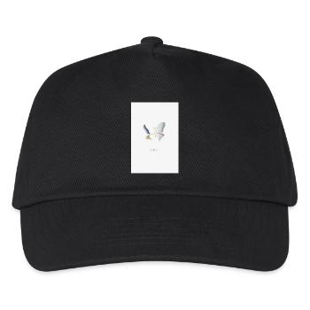 Leichtigkeit Schmetterling minimalistisches Design - Kinder Basecap - Schwarz - Vorne