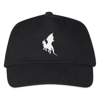 drache - Kinder Basecap - Schwarz - Vorne