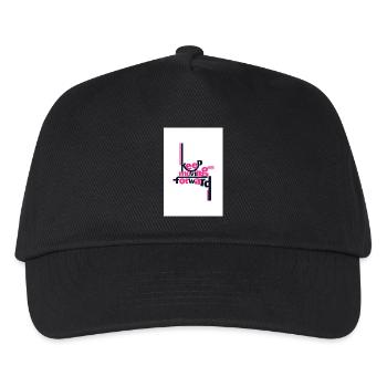 Continuez d’avancer Déclaration audacieuse rose - Casquette de baseball Enfant - noir - Devant