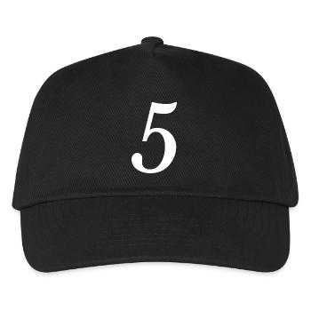 5. JUBILÄUM. 5 JAHRE. 5. JUBILÄUM - Kinder Basecap - Schwarz - Vorne