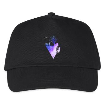 Silhouette aquarelle nature de l’escalade - Casquette de baseball Enfant - noir - Devant