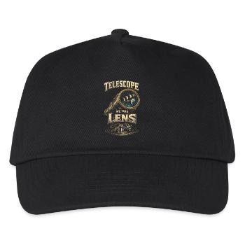 Astronomy Astronomer Telescope My Time Lens - Kids’ Baseball Cap - black - Front