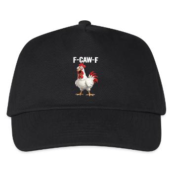 F-Caw-F Chicken Adult Humor Funny Rooster Fcawf - Kinder Basecap - Schwarz - Vorne