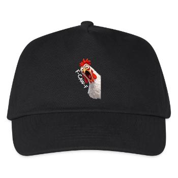 F-Caw-F Chicken Adult Humor Funny Rooster Fcawf - Kinder Basecap - Schwarz - Vorne