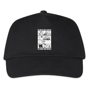 Ich Spare Nur Energie Humor - Kinder Basecap - Schwarz - Vorne