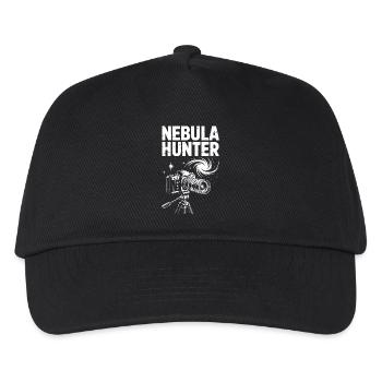 Nebula Hunter Telescope Art - Kids’ Baseball Cap - black - Front