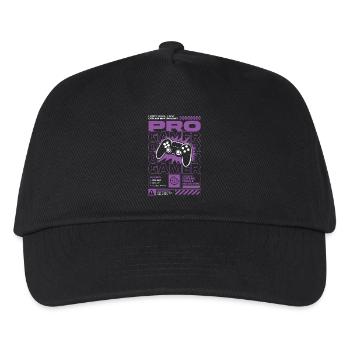 Pro Gamer Caffeine Powered Design - Kinder Basecap - Schwarz - Vorne