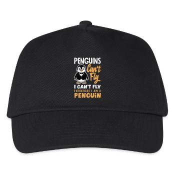 Süßer Pinguin - Geschenk für Pinguin Liebhaber - Kinder Basecap - Schwarz - Vorne