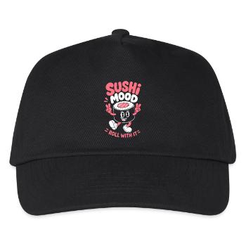 Sushi Mood Roll With It Pink - Kids’ Baseball Cap - black - Front
