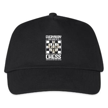 Échiquier des joueurs d’échecs - Casquette de baseball Enfant - noir - Devant