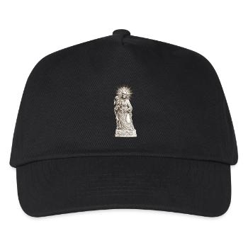 Düsteres Sancta Muerte Design mit Skelett-Madonna  - Kinder Basecap - Schwarz - Vorne