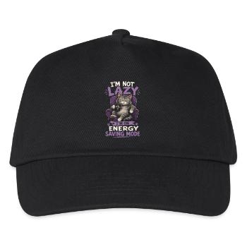 Je ne suis pas paresseux, je suis en mode économie d’énergie, chat. - Casquette de baseball Enfant - noir - Devant