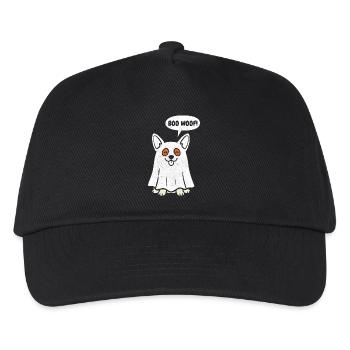 Corgi Boo Wuff – Geist-lustiges Halloween-Hundegeschenk - Kinder Basecap - Schwarz - Vorne