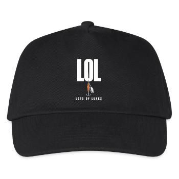 LOL Beaucoup de leurres, motif drôle de pêcheur pour - Casquette de baseball Enfant - noir - Devant