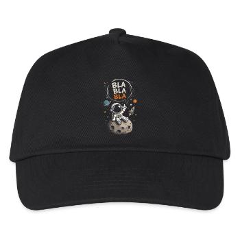 Astronaut Blabla on the Moon - Kids’ Baseball Cap - black - Front