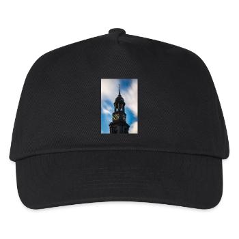 Hamburg: St. Michaelis Kirche (Der Michel) - Kinder Basecap - Schwarz - Vorne