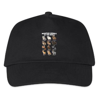 Animaux de montagne adorables en dessin animé - Casquette de baseball Enfant - noir - Devant