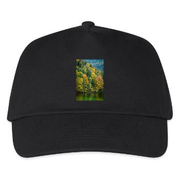 Herbstbäume am Eibsee in Bayern - Kinder Basecap - Schwarz - Vorne