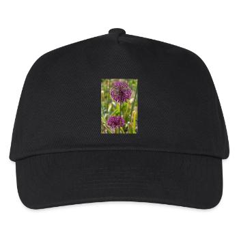Ornamental leeks in purple: spherical blossoms - Kids’ Baseball Cap - black - Front