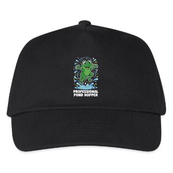 Professional Pond Hopper Frosch - Kinder Basecap - Schwarz - Vorne