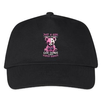 Pastel Goth Soft Goth Gaming Gamer - Kinder Basecap - Schwarz - Vorne