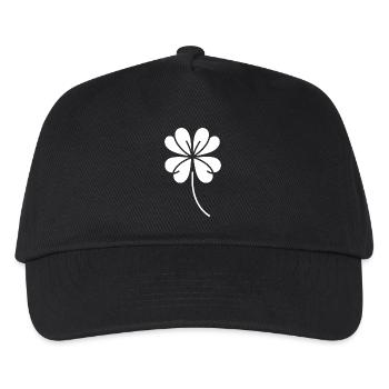 Shamrock Silhouette Irish Lucky Symbol - Kids’ Baseball Cap - black - Front