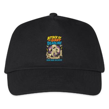 Attack of the gigantic deadline - Kids’ Baseball Cap - black - Front