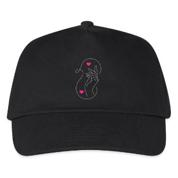 Tender Love: Hands & Hearts Design - Kids’ Baseball Cap - black - Front