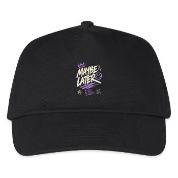 Maybe Later – No Rush No Stress No Problem - Kids’ Baseball Cap - black - Front