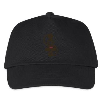 affe_jungle_2f - Kinder Basecap - Schwarz - Vorne