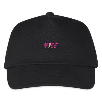 pink Himbeere Erdbeere Eis Eiswaffel nice schön - Kinder Basecap - Schwarz - Vorne