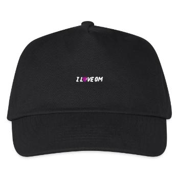 Love Heart om Yoga Cool Sayings Love Handwriting - Kids’ Baseball Cap - black - Front