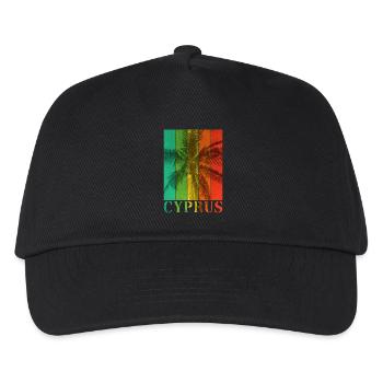Chypre Chypre Été Palmiers Plage Mer Vacances - Casquette de baseball Enfant - noir - Devant
