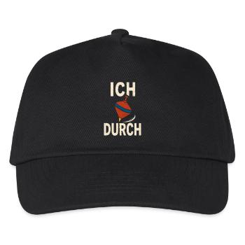 Lustiger Spruch Humor Ich Dreh Durch Geschenkidee - Kinder Basecap - Schwarz - Vorne
