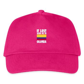 Drapeau de la Colombie - Casquette de baseball Enfant - fuchsia - Devant