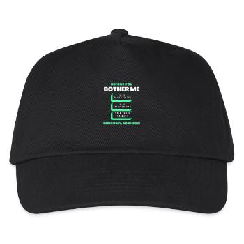 Before You Bother Me Funny Tech Support Checklist - Kids’ Baseball Cap - black - Front