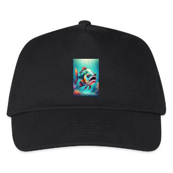 Strange looking creepy fish - Kids’ Baseball Cap - black - Front