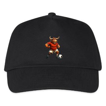 Footballer Taurus - Kids’ Baseball Cap - black - Front