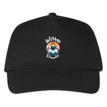 Winter Dude - Kinder Basecap - Schwarz - Vorne
