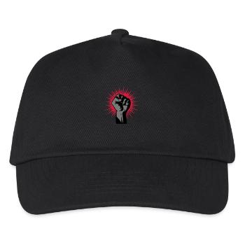 faust / fist - Kinder Basecap - Schwarz - Vorne