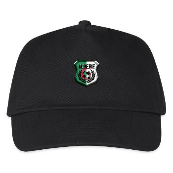 Algerien Fußball - Kinder Basecap - Schwarz - Vorne