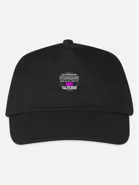 TINKER - Glitzer - Kinder Basecap - Schwarz