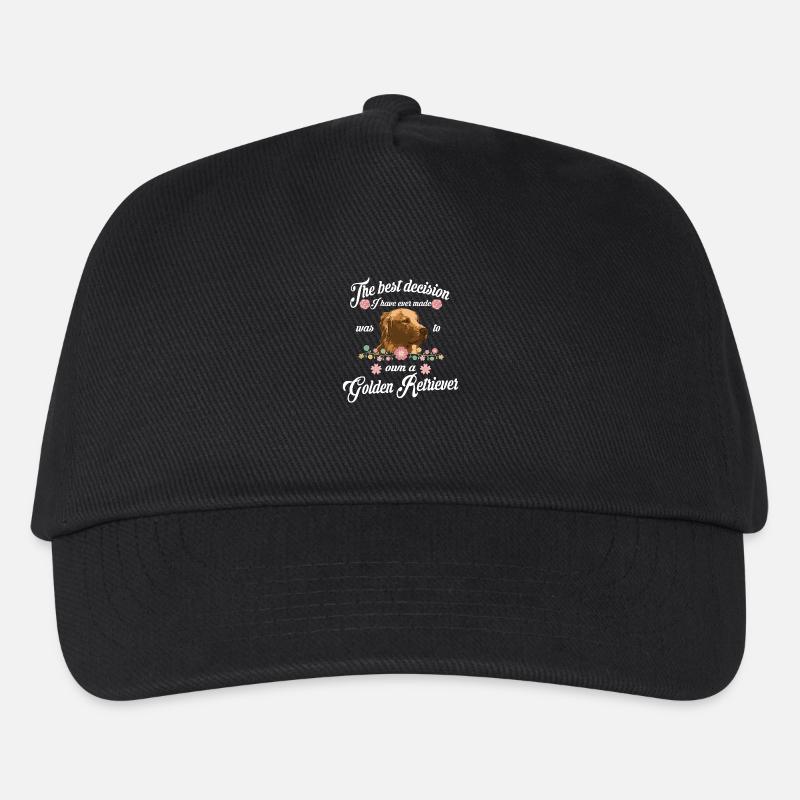 Golden Retriever - Kinder Basecap - Schwarz