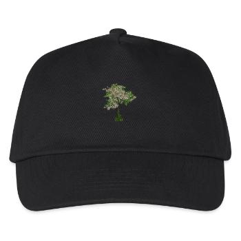 Baum im Frühling - Kinder Basecap - Schwarz - Vorne