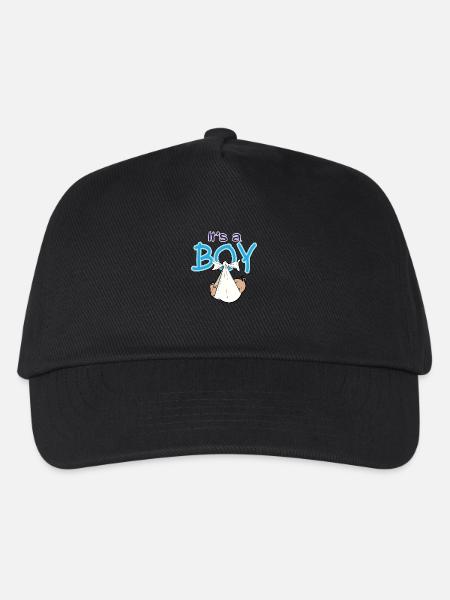 Babyparty Es ist ein Junge - Kinder Basecap - Schwarz