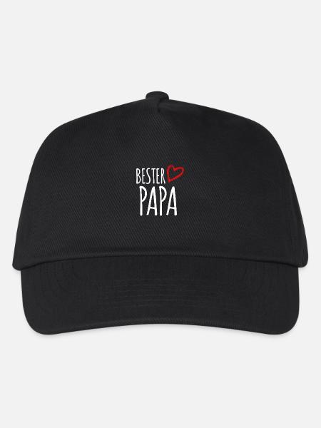 bester Papa - Kinder Basecap - Schwarz