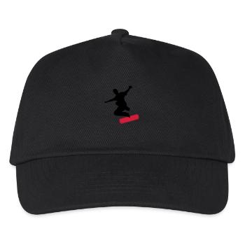 Skater - Kinder Basecap - Schwarz - Vorne