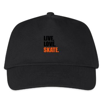 skate - Kinder Basecap - Schwarz - Vorne