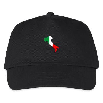 Italien Farben nicht abgebaut - Kinder Basecap - Schwarz - Vorne