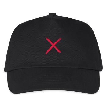 X - Kids’ Baseball Cap - black - Front